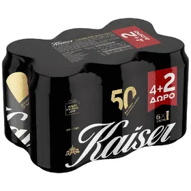 KAISER μπύρα κουτί 330ml (4+2 ΔΩΡΟ)