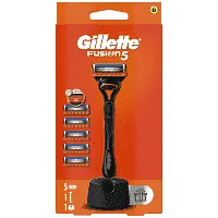 GILLETTE fusion (+5 ανταλλακτικά, λαβή και stand)