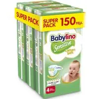 Πάνες Babylino Sensitive Super Pack No 4 8-13 Kg 3 Pack 150 τεμ