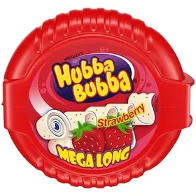 Hubba Bubba Τσίχλα Φράουλα Mega Long