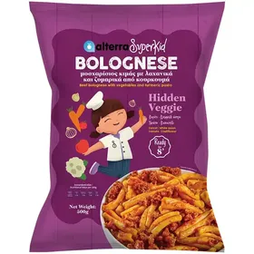 Alterra Kids Meals Bolognese Με Ζυμαρικά 500γρ.