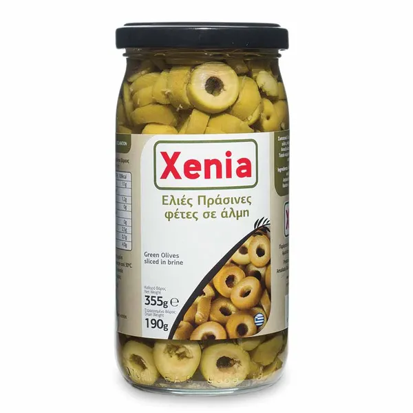 Xenia Ελιές Πράσινες Σε Φέτες Σε Άλμη 355γρ.