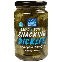 My Greek Pickles Αγγουράκι Γλυκόξινο Σε Φέτες 185gr