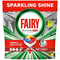 Fairy Platinum Plus Ταμπλέτες Πλυντηρίου Πιάτων Anti Dull 30τεμ