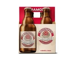 μπίρα αφιλτράριστη φιάλη 4x330ml