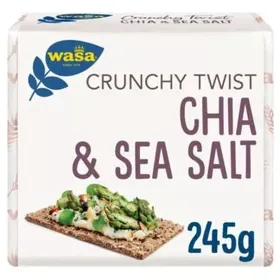 WASA ΦΡΥΓΑΝΙΕΣ CRUCNHY TWIST CHIA & SEA SALT 245GR