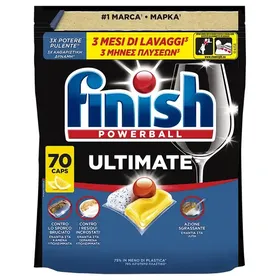 Finish Ultimate All In 1 Ταμπλέτες Πλυντηρίου Πιάτων Λεμόνι 70τεμ.