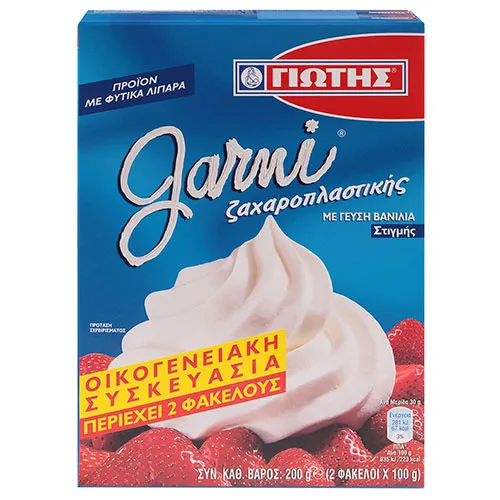 garni κρέμα ζαχαροπλαστικής βανίλια
