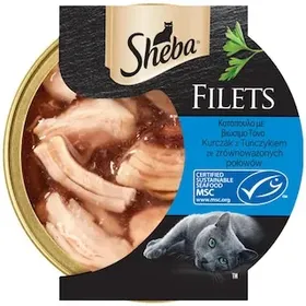 SHEBA Γαστρονομία Fillets Κοτόπουλο Τόνος 60g