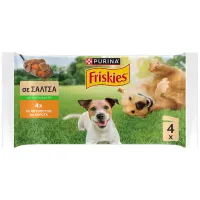 FRISKIES σκύλου σε σάλτσα με κοτόπουλο & καρότα 85g (4τεμ.)