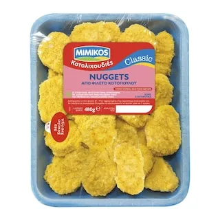 MIMIKOS nuggets από φιλέτο κοτόπουλο 480γρ.