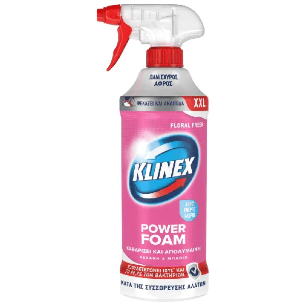 power foam αφρός καθαρισμού floral fresh 650ml
