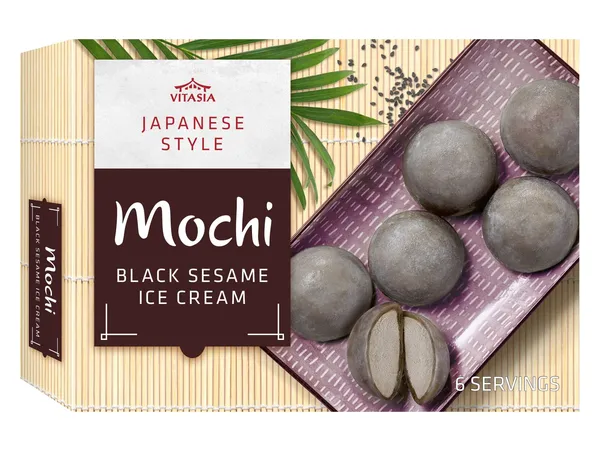 Mochi παγωτό (Μαύρο σουσάμι, Σμέουρο - λίτσι, Λάιμ - Yuzu)