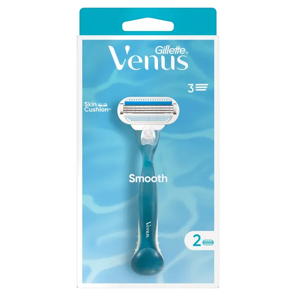 Gillette® Venus Smooth Γυναικεία Ξυριστική Μηχανή + 2 Αντ/κά