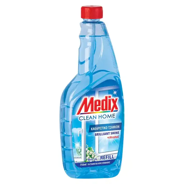 Medix Clean Home Καθαριστικό Τζαμιών Shine Ανταλλακτικό 750ml.