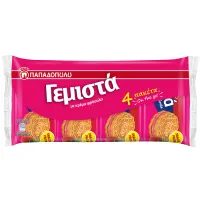Μπισκότα Γεμιστά με Κρέμα Φράουλας Παπαδοπούλου 4x58 g