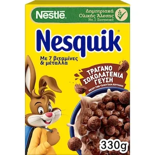 NESQUIK Δημητριακά Ολικής Άλεσης Σοκολάτα 330g