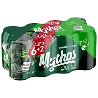 Mythos Μπίρα 330ml 6+2τεμ Δώρο
