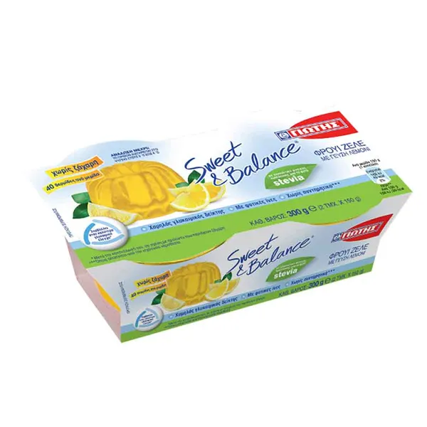 Γιώτης Sweet & Balance Φρουί Ζελέ Λεμόνι 2x150γρ.