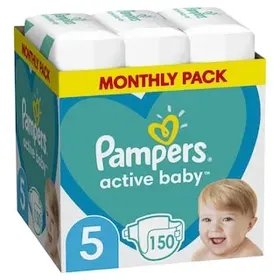 Πάνες Μωρού Active Baby No5 Αποκλειστικά Online 150 τεμ