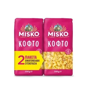 MISKO Μακαρόνι Κοφτό 2x500g