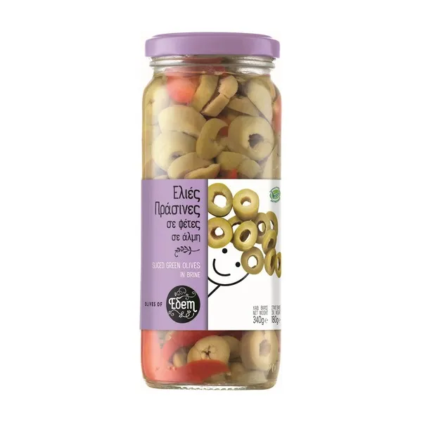 Ελιές Πράσινες ΕΔΕΜ σε φέτες 180g