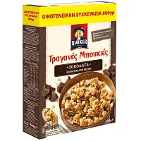 Τραγανές μπουκιές QUAKER με βρώμη & σοκολάτα υγείας 600gr