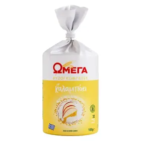 Ωμέγα Ρυζoγκοφρέτα Με Καλαμπόκι Χωρίς Γλουτένη 100γρ.