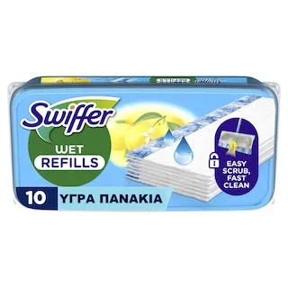 SWIFFER Υγρά Πανάκια Citrus Fresh Ανταλλακτικά 10 Τεμάχια