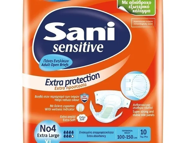 SANI πάνες ακράτειας No4 extra large 10τεμ.