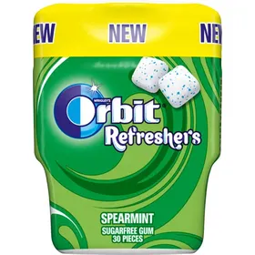 ORBIT Τσίχλες Refreshers Δυόσμος Μπουκάλι 67g