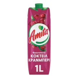 Amita Φρουτοποτό Cranberry 1Lt