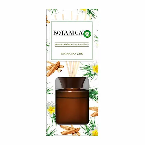 Botanica αρωματικά sticks βετιβέρ Καραϊβικής & σανδαλόξυλο ή βανίλια και μανόλια Ιμαλαΐων 80ml