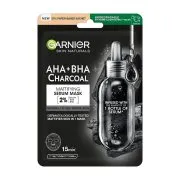 GARNIER Skin Active Aha + Bha Charcoal Μάσκα Προσώπου Υφασμάτινη 28g