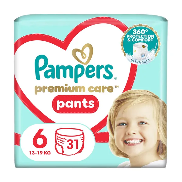 PAMPERS Πάνες Βρακάκι Μωρού Premium Pants No7 27 Τεμάχια