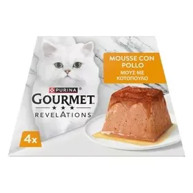 PURINA GOURMET™ REVELATIONS™ Μους Κοτόπουλο  με ένα "σιντριβάνι" ζουμερής σάλτσας 4x57g