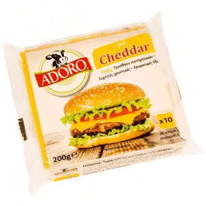 Τυρί ADORO με cheddar για burger σε φέτες 200gr