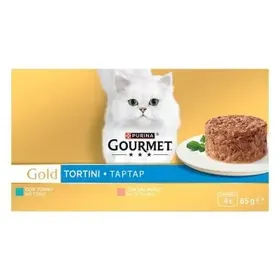 GOURMET GOLD Ταρταρ Κομματάκια σε σάλτσα Σολομός Τόνος 4x85g (πολυσυσκευασία)