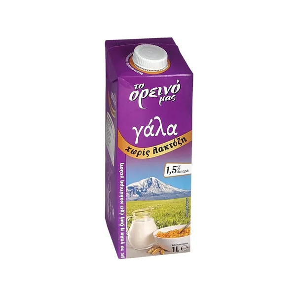 ΤΟ ΟΡΕΙΝΟ ΜΑΣ γάλα χωρίς λακτόζη 1,5% 1λιτ
