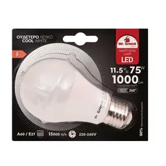 MrGrand Λάμπα Led E27 11,5W A60 4000K 240V
