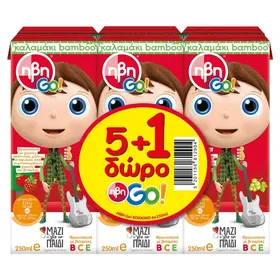 ΗΒΗ GO Φρουτοποτό Red 6x250ml