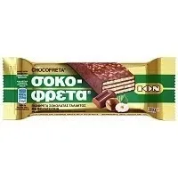 ION Σοκοφρέτα Γκοφρέτα Σοκολάτας Γάλακτος με Φουντούκια 38g