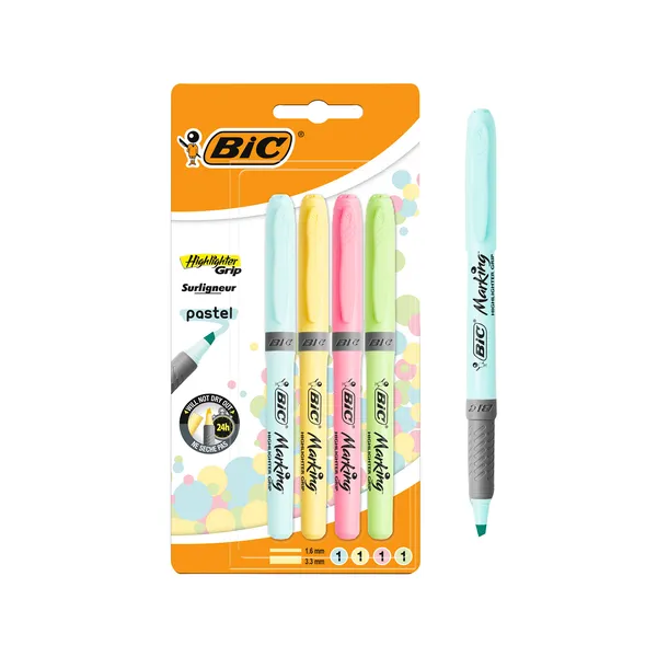 Υπογραμμιστές BIC® Pastel 4 τεμ.