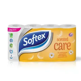 χαρτί υγείας scented care με χαμομήλι 3φ. 8τεμ. 624γρ.