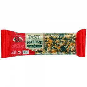 Taste Of Nature Μπάρα Bio Με Κράνμπερις Χωρίς Γλουτένη 40gr