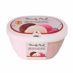 MrGrand Παγωτό Βανίλια Κακάο Φράουλα 1,4kg. /3lt.