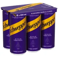 Αναψυκτικό Tropical Fusion Schweppes 6x330 ml