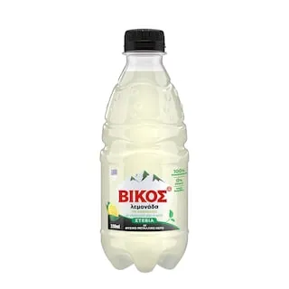 ΒΙΚΟΣ Λεμονάδα με Ανθρακικό Στέβια Φιάλη 330ml