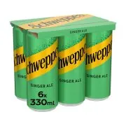 SCHWEPPES Ginger Ale 6 x 330ml