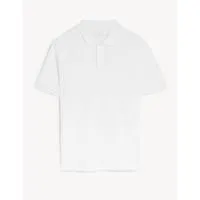 Μπλούζα Πόλο Πικέ Λευκή από 100% βαμβάκι XXXL Marks & Spencer